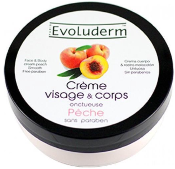 Perzik crème voor gezicht & lichaam 200ml Alle huidtypes