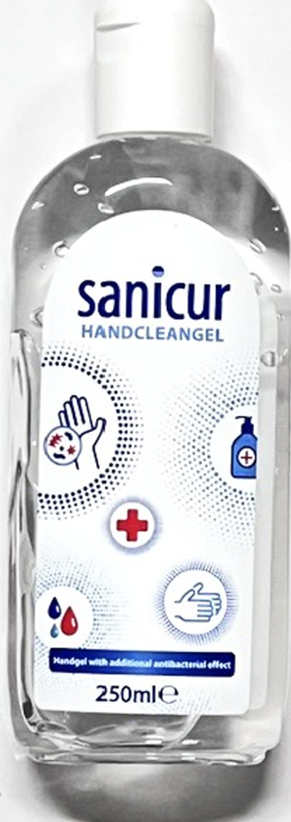 4 x Sanicur handcleangel met extra antibacterieën effect-250ml. Handig Voor De Vakantie