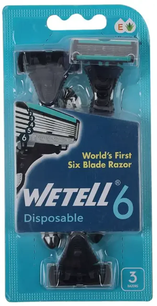 Wetell Men 6-Mes Scheermesjes – 3 Stuks