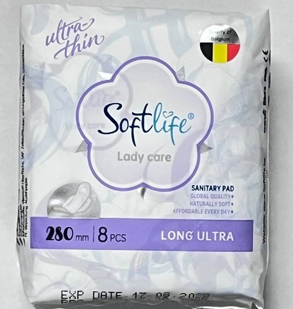 Softlife Lady Care Ultra Long Maandverband – 8 Stuks