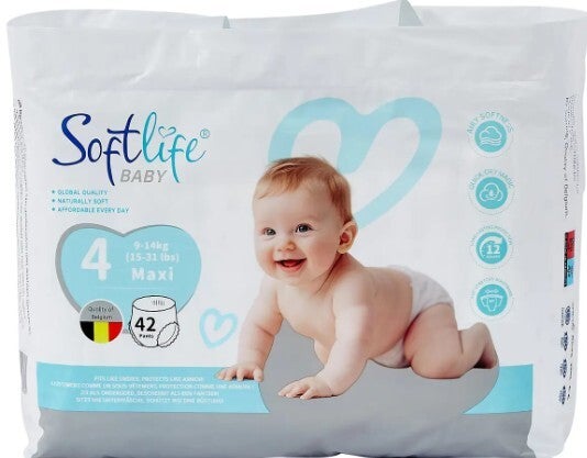 Softlife Maat 4 – 42 luierbroekjes – 9-14 kg