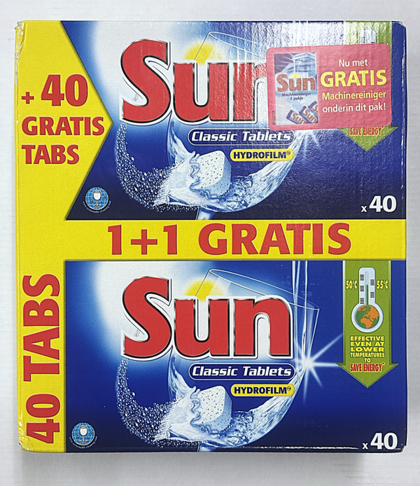 Sun Vaatwastabletten 2x40 Pods