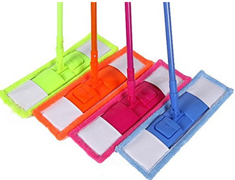 Microvezel dweil - Vloerwisser alle vloeren Groen of Oranje Kleur