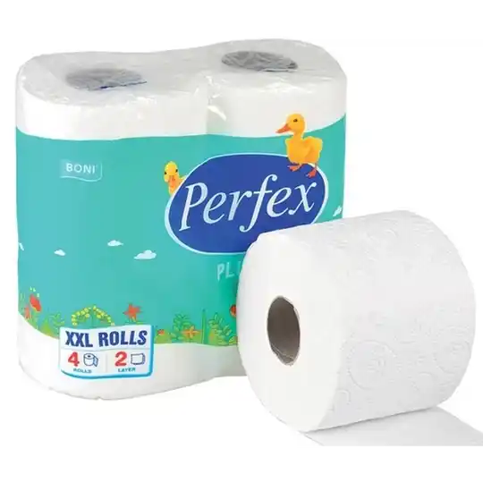 Toiletpapier PERFEX PLUS XXL 4 Rollen - 2-laags.