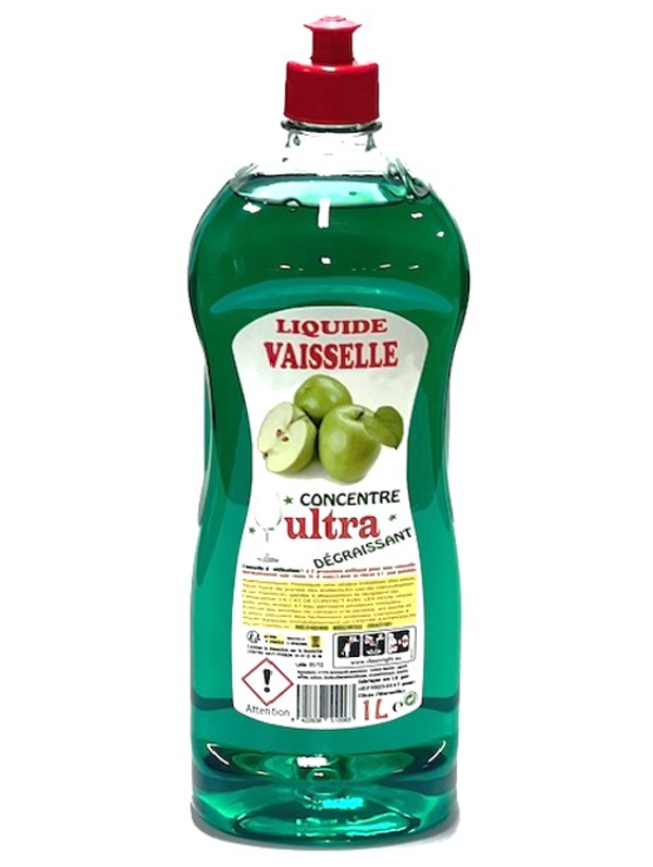 Ultra Ontvetter Geconcentreerd Afwasmiddel Appel 1L.