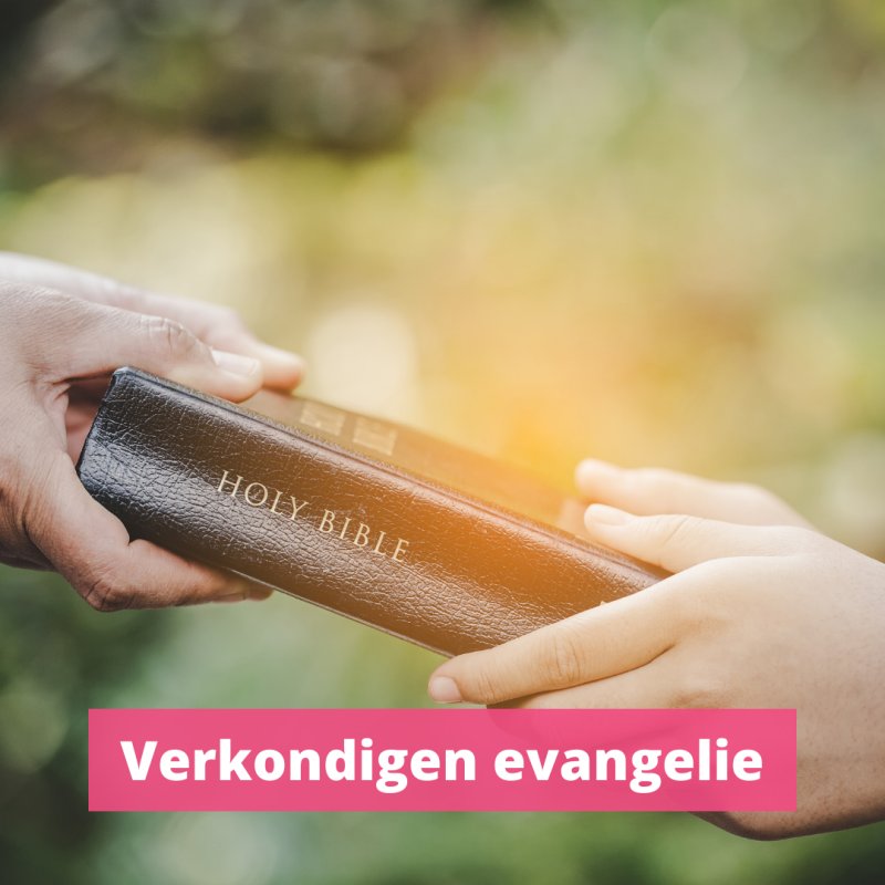Verkondigen van het evangelie. Getuigen. Getuigenis. Jezus