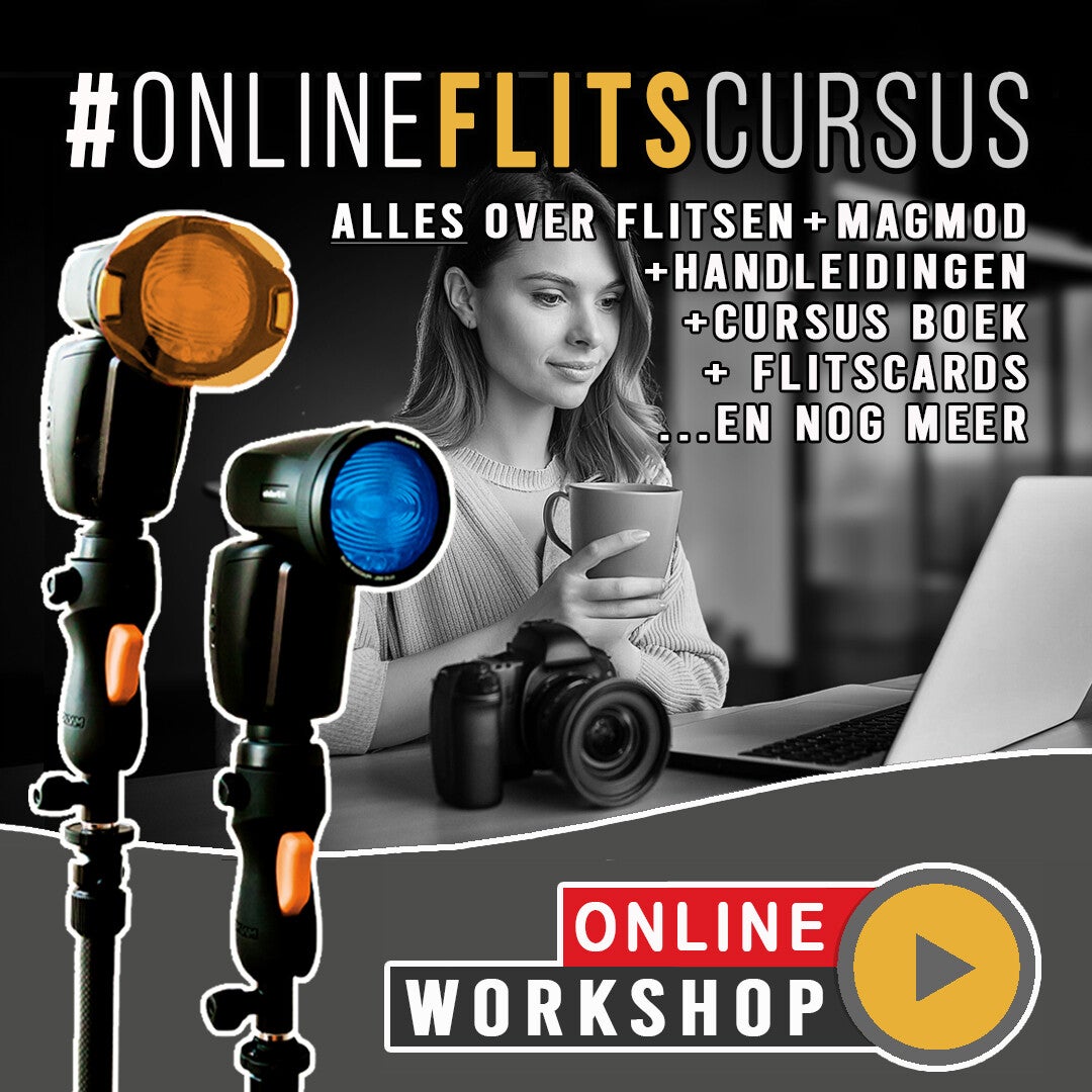 De nieuwe Online Flits Cursus, Alles-in-één Online Cursus Flitsen.  Leer Alles over Flitsen (Dé meest complete Flitscursus)