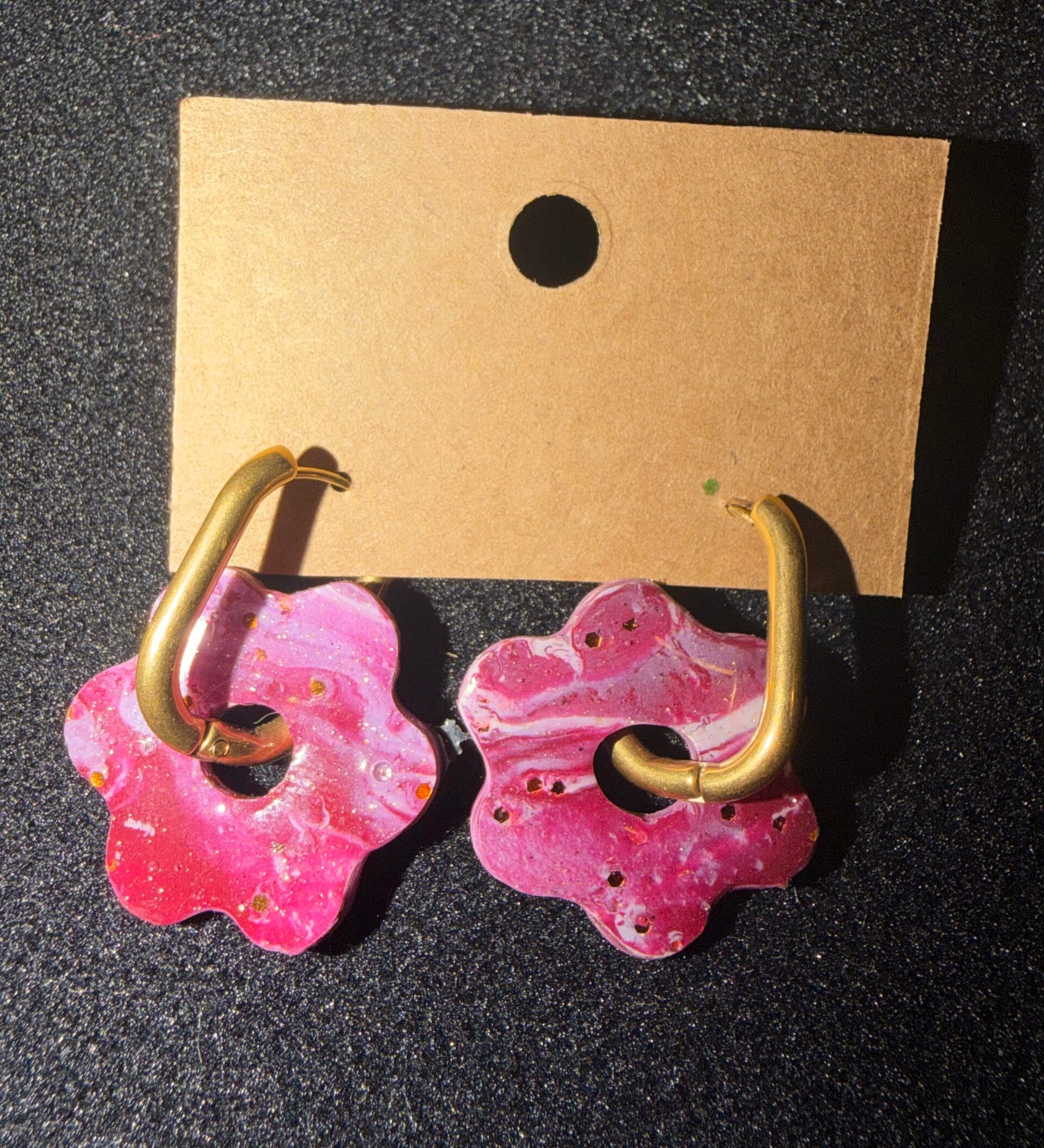 Modèles anémone rose et blanche.