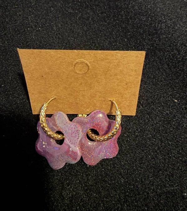 Modèles anémone de différent violet.