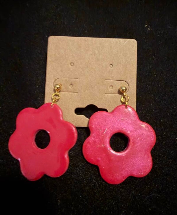 Modèles anémone rouge chromé.