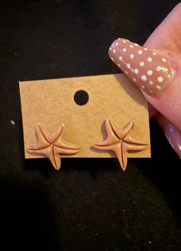 Modèles étoile de mer marron.