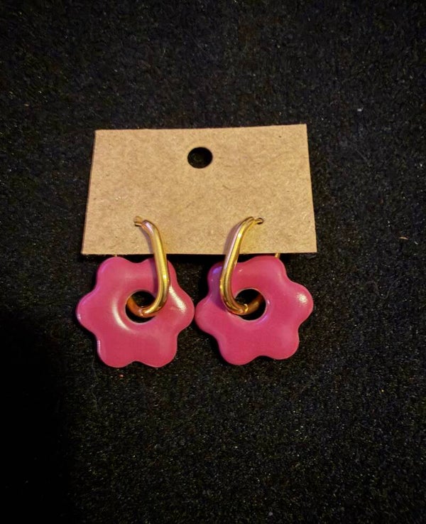 Modèles anémone rose foncé.