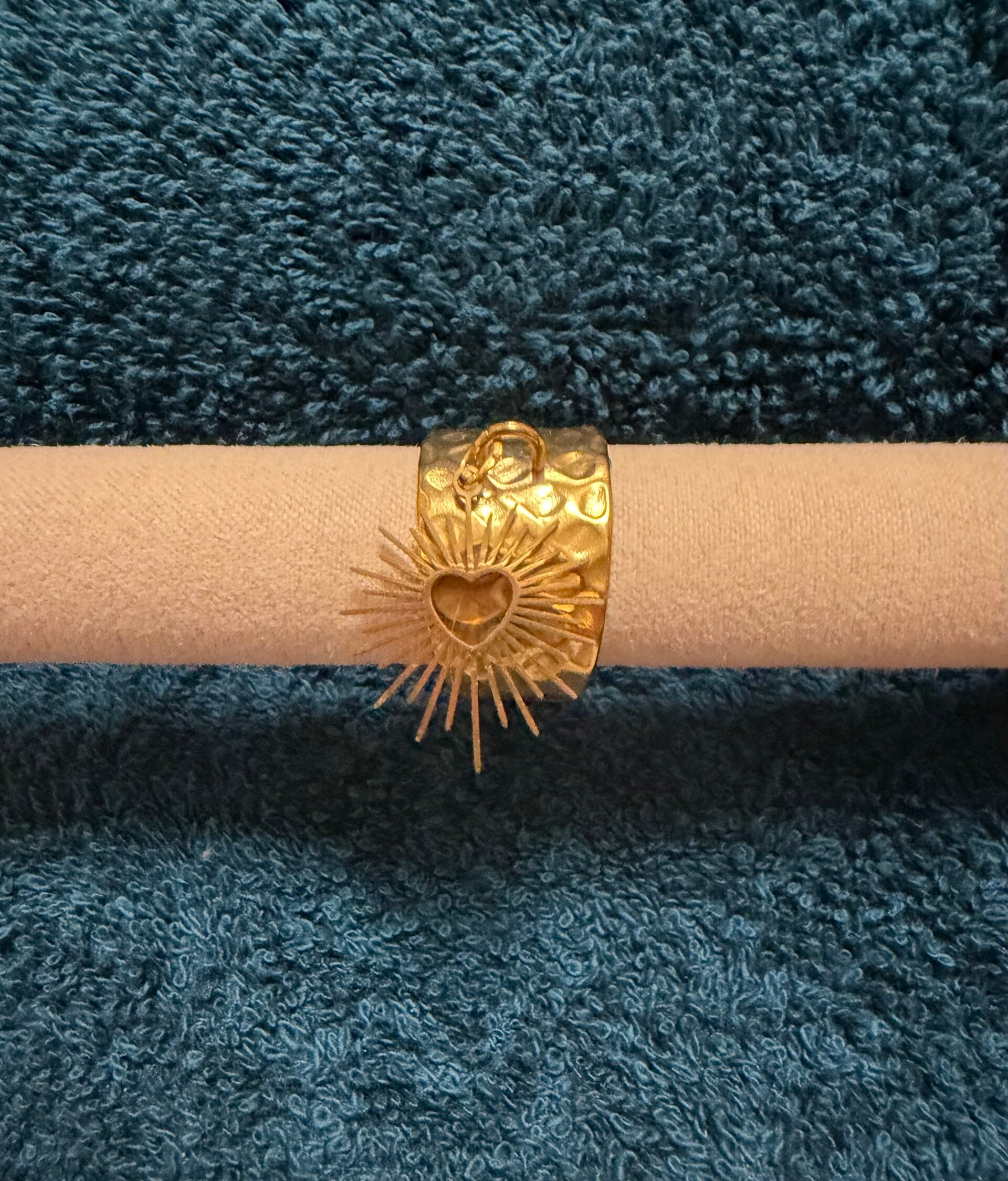 Bague de breloque soleil.