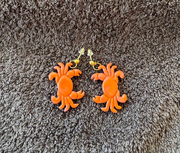 Boucles d’oreilles Crabes.