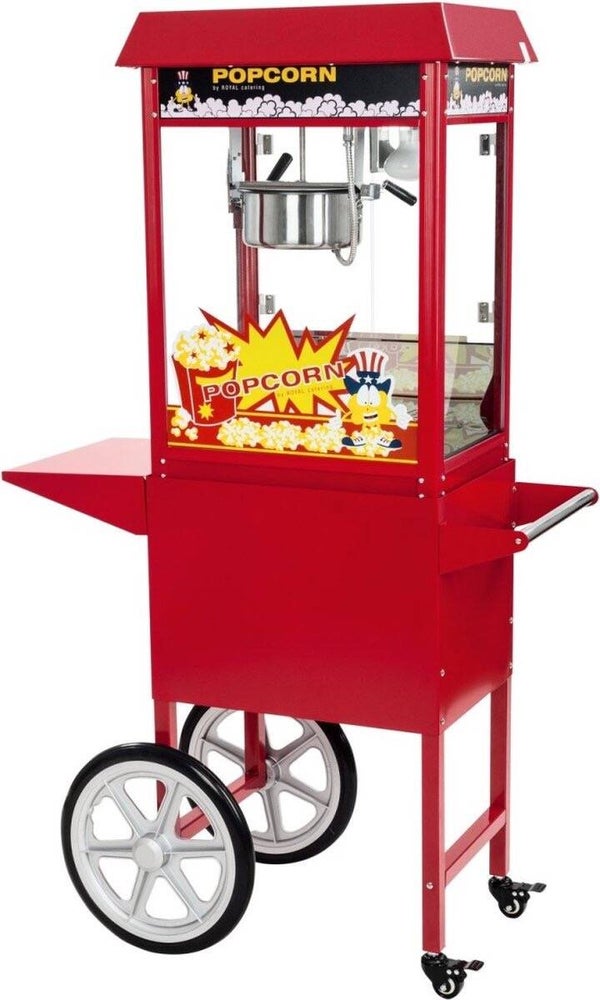 Popcornmachine met onderstel