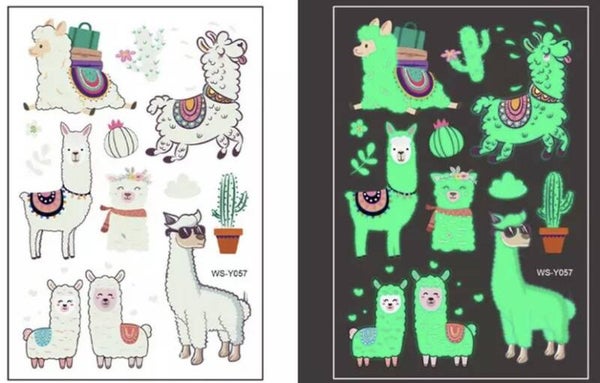 Tattoos glow in the dark lama