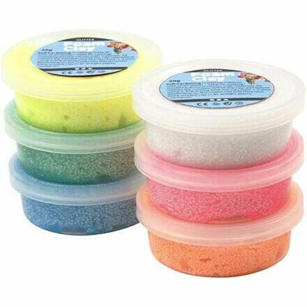 Foam clay mini pakket glitter