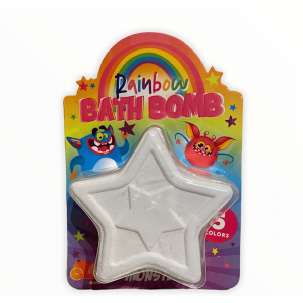 Rainbow bath Bomb star