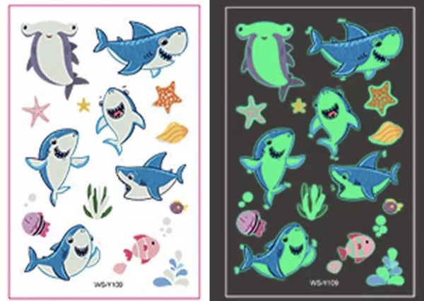 Tattoos glow in the dark