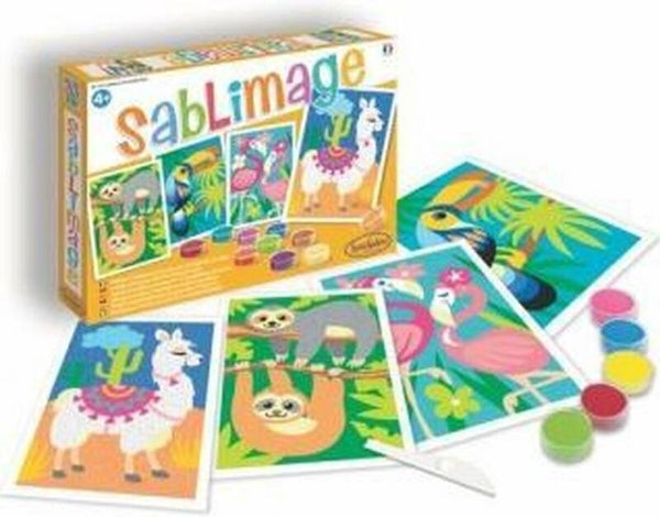 Sablimage lama, flamingo…