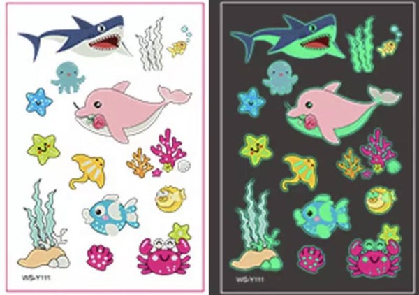 Tattoos glow in the dark