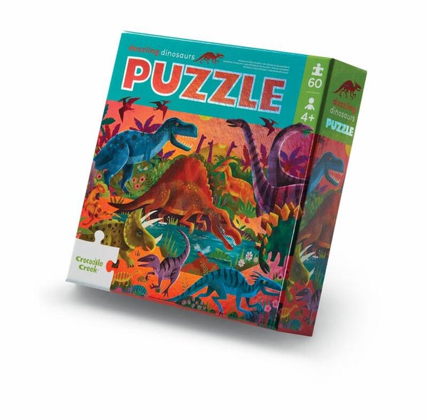 Puzzel dazzling dino 60stuks
