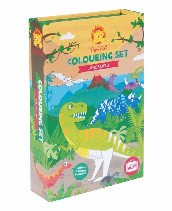 Colouring set dino