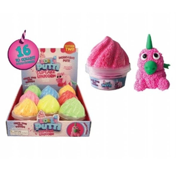 Lolli putti cupcake unicorn blauw