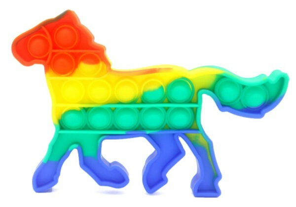 Pop it rainbow paard