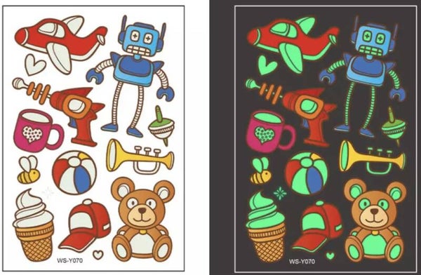 Tattoos glow in the dark