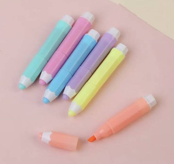 Fluostiftjes in kleurpotloden