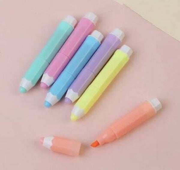 Fluostiftjes in kleurpotloden