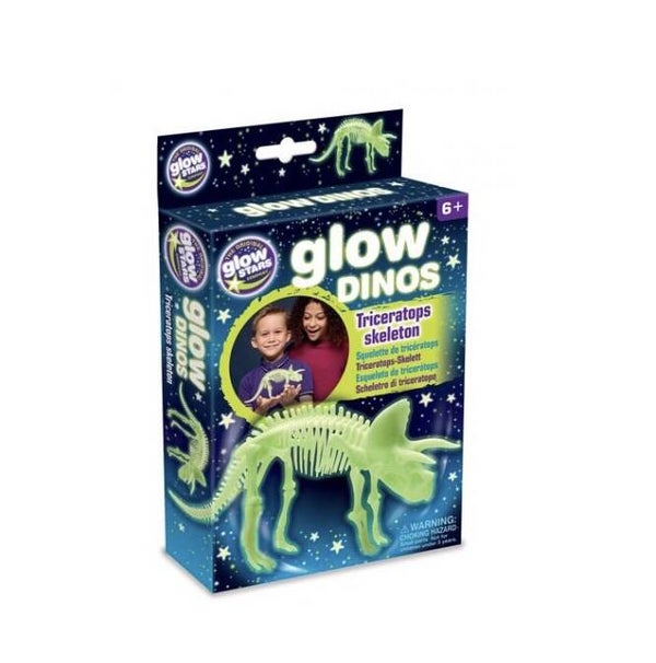 Glow dinos triceratops skeleton