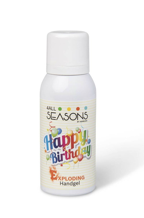 Happy birthday exploding handgel
