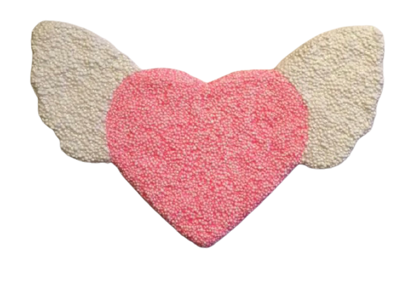 Foam clay hartje met vleugels