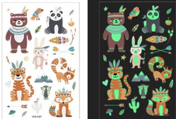 Tattoos glow in the dark