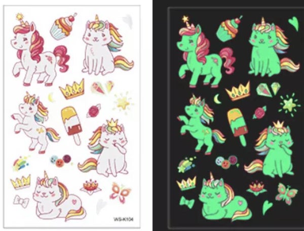 Tattoos glow in the dark