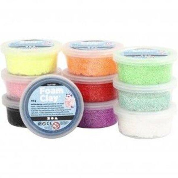 Foam clay glitter