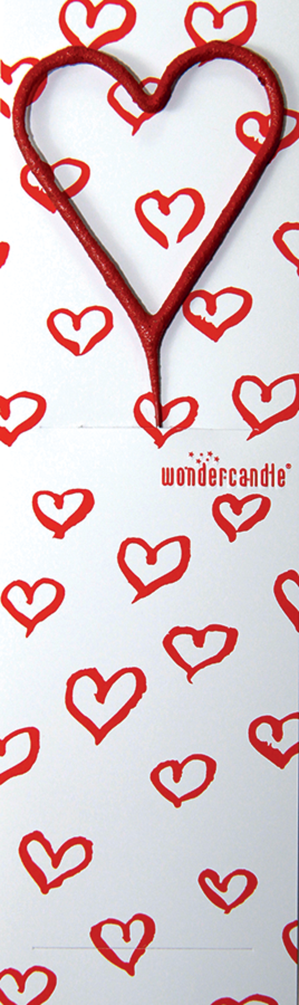 Wondercandle hart rood
