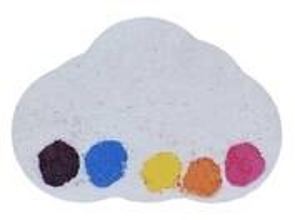 Raining rainbows watercolours bath blaster