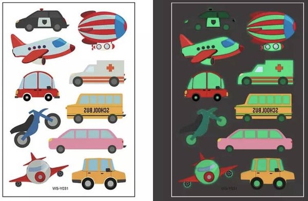 Tattoos glow in the dark auto’s