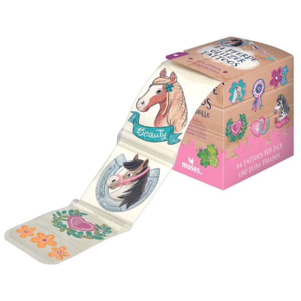 Glittertattoo paarden