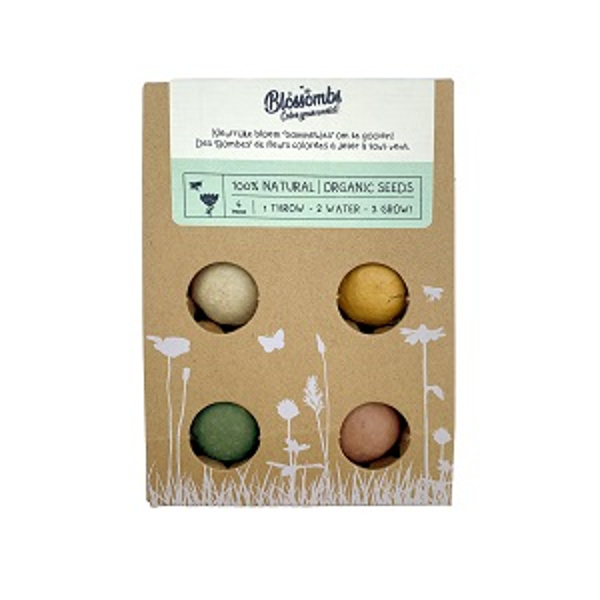 Blossombs bloembommetjes 4 in giftbox