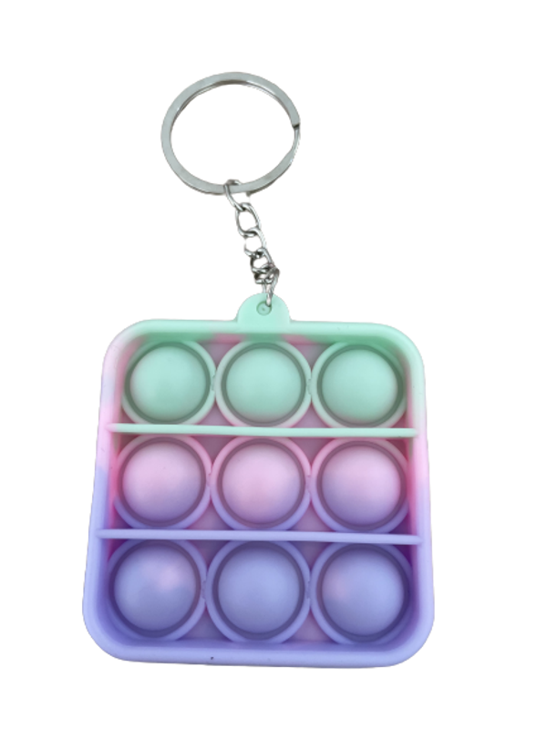 Pop it sleutelhanger vierkant