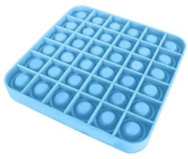 Pop it vierkant blauw