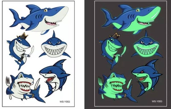 Tattoos glow in the dark haai