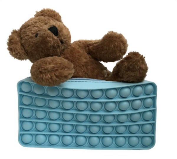 Pop it pennenzak blauw