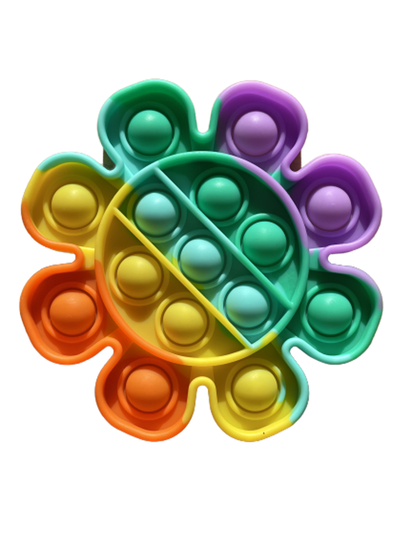 Pop it rainbow bloem