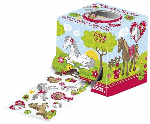 Stickerrol paarden