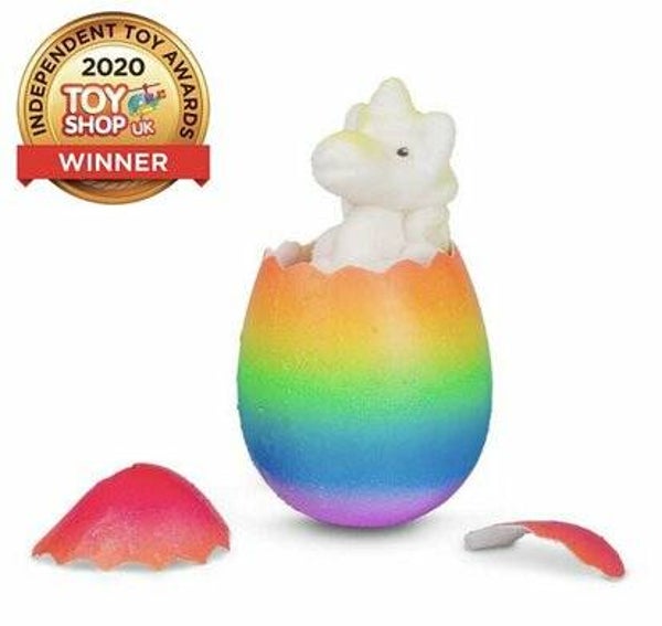 Unicorn growing egg rainbow